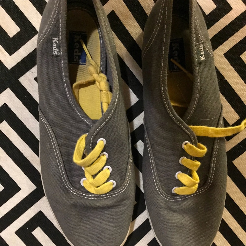 Grey & Yellow Keds
